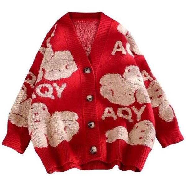 women's knits & tees fashion sweater jacket autumn and winter clothing 2021 wind korean loose knitted cardigan casual coat, White
women's knits & tees fashion sweater jacket autumn and winter clothing 2021 wind korean loose knitted cardigan casual coat, White