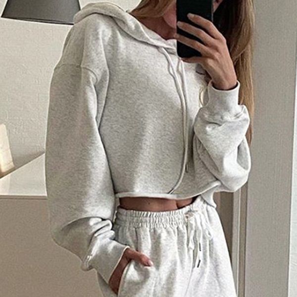 oeak tracksuit set hoodies crop sweatshirt loose cropped pants gray hooded sets women clothing suits female
oeak tracksuit set hoodies crop sweatshirt loose cropped pants gray hooded sets women clothing suits female