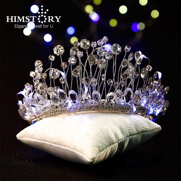 himstory super luxurious led light headband for women handmade wedding bridal crystal tiara crown hairband hair jewelry, Golden;silver
himstory super luxurious led light headband for women handmade wedding bridal crystal tiara crown hairband hair jewelry, Golden;silver