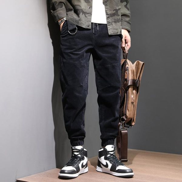 fashion streetwear casual corduroy joggers pants men black green color loose fit wide leg harem trousers designer hip hop jeans, Blue
fashion streetwear casual corduroy joggers pants men black green color loose fit wide leg harem trousers designer hip hop jeans, Blue