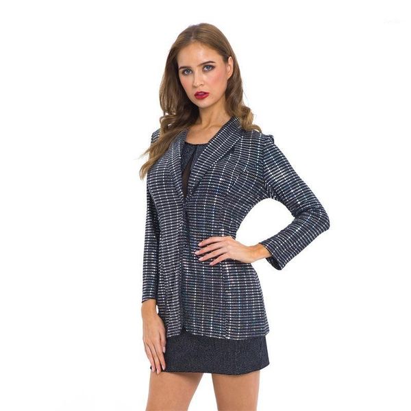 spring autumn women silver sequins split joint blazer new fashion lapel long sleeve slim ladies office wear1, White;black
spring autumn women silver sequins split joint blazer new fashion lapel long sleeve slim ladies office wear1, White;black