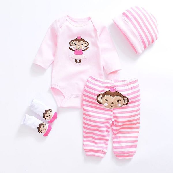 girl 4pcs/lot cotton baby boy clothes white hat+pant+bodysuits+socks newborn girls clothing set y200323
girl 4pcs/lot cotton baby boy clothes white hat+pant+bodysuits+socks newborn girls clothing set y200323