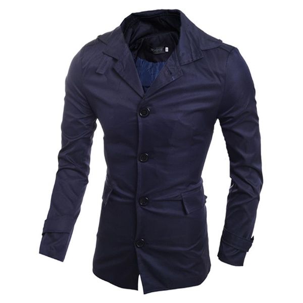 men's trench coats windbreaker long sleeve solid color turn down cardigan coat casual single-breasted slim jacket, Tan;black
men's trench coats windbreaker long sleeve solid color turn down cardigan coat casual single-breasted slim jacket, Tan;black