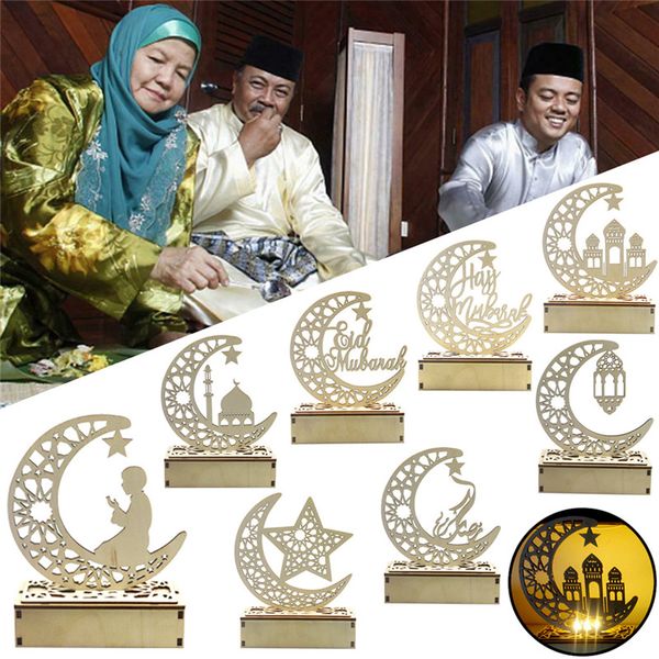 eid mubarak wooden decor ramadan islam muslim party hollow star moon blessing word craft table decor with led lights
eid mubarak wooden decor ramadan islam muslim party hollow star moon blessing word craft table decor with led lights
