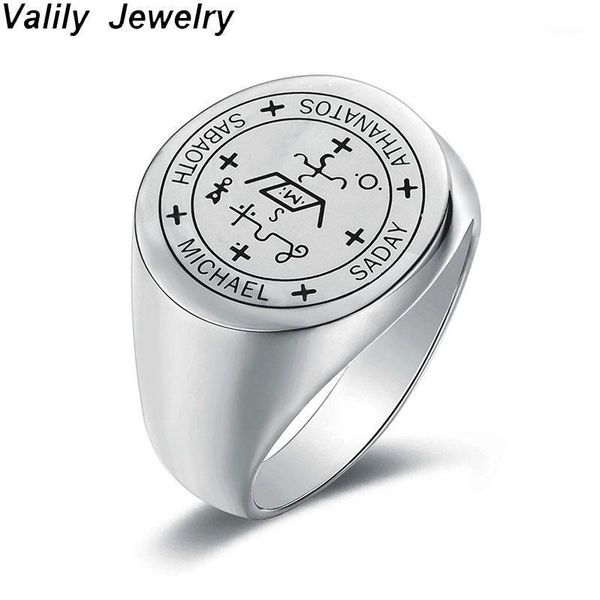 valily sigil of archangels ring stainless steel/gold/black protection amulet rings jewelry gift for men women1, Golden;silver
valily sigil of archangels ring stainless steel/gold/black protection amulet rings jewelry gift for men women1, Golden;silver