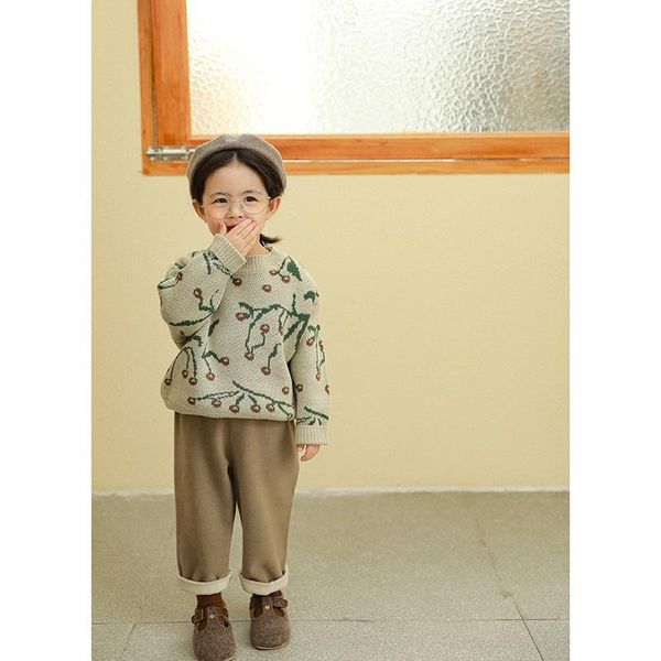 pullover girl korean contracted knitted sweater fall 2021 children long sleeve loose sweaters, Blue
pullover girl korean contracted knitted sweater fall 2021 children long sleeve loose sweaters, Blue