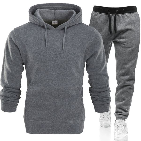 men's leisure sports hooded suit autumn and winter plush sweater men's solid color sweater, Gray
men's leisure sports hooded suit autumn and winter plush sweater men's solid color sweater, Gray