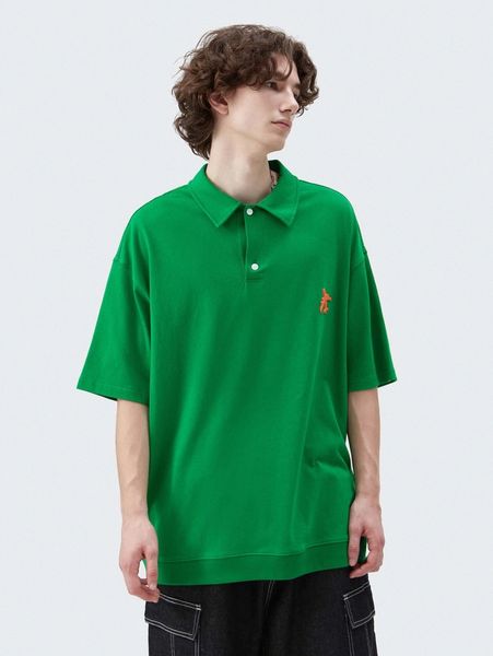 men plane patched drop shoulder polo shirt a8l5#, White;black 
men plane patched drop shoulder polo shirt a8l5#, White;black