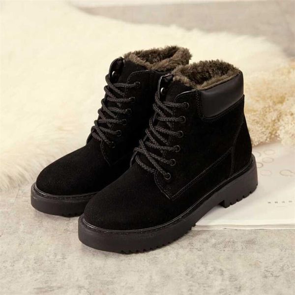 women boots non-slip flock winter ankle snow boots women platform winter shoes with thick fur warm martin botas mujer 2020, Black
women boots non-slip flock winter ankle snow boots women platform winter shoes with thick fur warm martin botas mujer 2020, Black