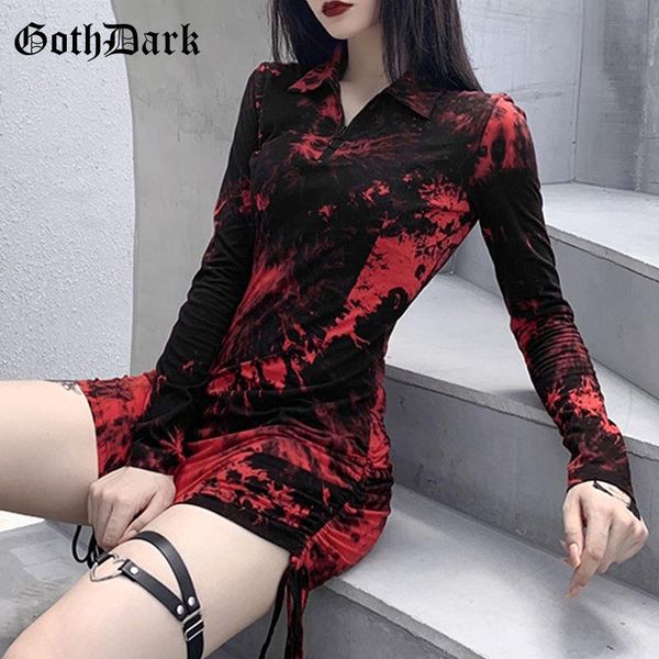 casual dresses goth dark vintage gothic blood tie dye printing drawstring high waist zipper front women dress long sleeve streetwear, Black;gray
casual dresses goth dark vintage gothic blood tie dye printing drawstring high waist zipper front women dress long sleeve streetwear, Black;gray
