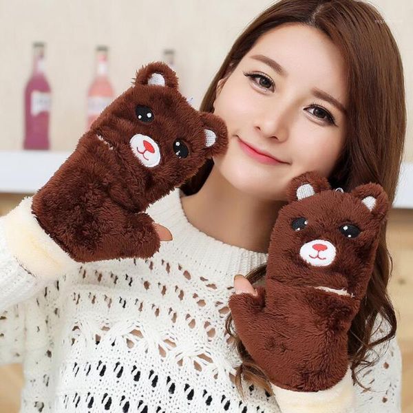 cute cartoon flip bear gloves super cute lady warm half finger plush thick warm windproof riding gloves1, Blue;gray
cute cartoon flip bear gloves super cute lady warm half finger plush thick warm windproof riding gloves1, Blue;gray