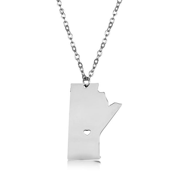 canada map manitoba pendant necklaces charm country necklace rose gold stainless steel love hometown gifts women fashion jewelry, Silver
canada map manitoba pendant necklaces charm country necklace rose gold stainless steel love hometown gifts women fashion jewelry, Silver