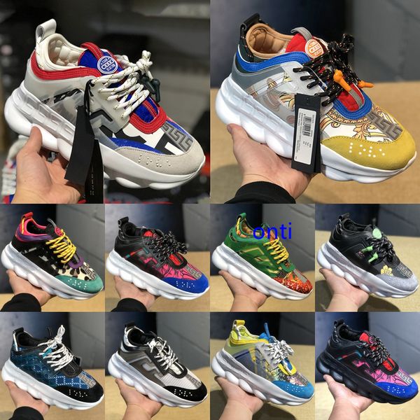 new mens womens designer chain reaction sneakers black multi color rubber suede leather falt casual shoes fashion luxury shoes
new mens womens designer chain reaction sneakers black multi color rubber suede leather falt casual shoes fashion luxury shoes