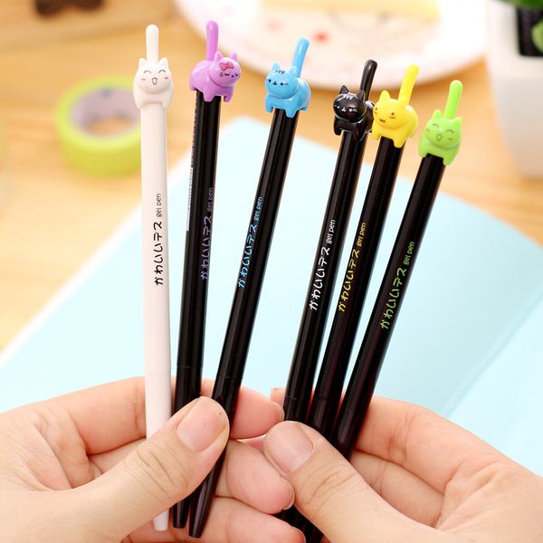 3pcs/lot Cartoon Cat Pens Colored Cats Gel Pens Automatic Pen for Writing Gifts 0.5mm Office School Supplies Cute Stationery
3pcs/lot Cartoon Cat Pens Colored Cats Gel Pens Automatic Pen for Writing Gifts 0.5mm Office School Supplies Cute Stationery