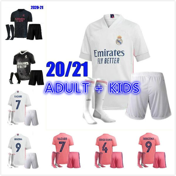 kids kit 20 21 real madrid soccer jerseys 2020 2021 hazard benzema modric isco asensio camiseta de futbol football shirts kit+socks, Black
kids kit 20 21 real madrid soccer jerseys 2020 2021 hazard benzema modric isco asensio camiseta de futbol football shirts kit+socks, Black