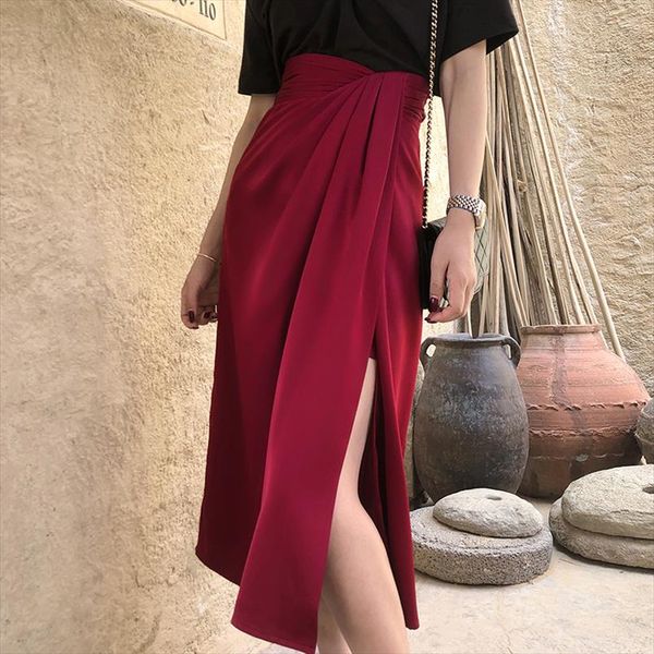 vintage side split stain skirts women high waist irregular a line mid skirts female 2019 casual solid faldas mujer moda, Black
vintage side split stain skirts women high waist irregular a line mid skirts female 2019 casual solid faldas mujer moda, Black