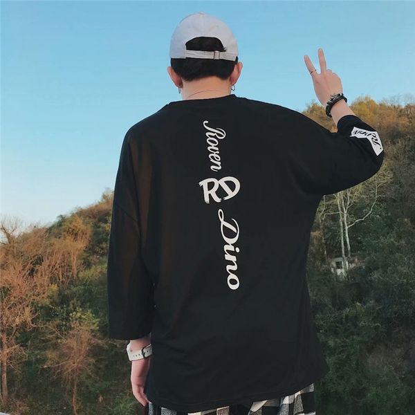 spring and summer loose 7 4 t-shirt for men's coat t-shirt korean short sleeve dress for teenagers and students half sleeve fashiona, Blue
spring and summer loose 7 4 t-shirt for men's coat t-shirt korean short sleeve dress for teenagers and students half sleeve fashiona, Blue