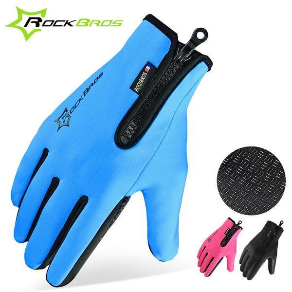 rockbros fleece thermal winter warm cycling long finger touch screen sports windproof bicycle gloves, Blue;gray
rockbros fleece thermal winter warm cycling long finger touch screen sports windproof bicycle gloves, Blue;gray