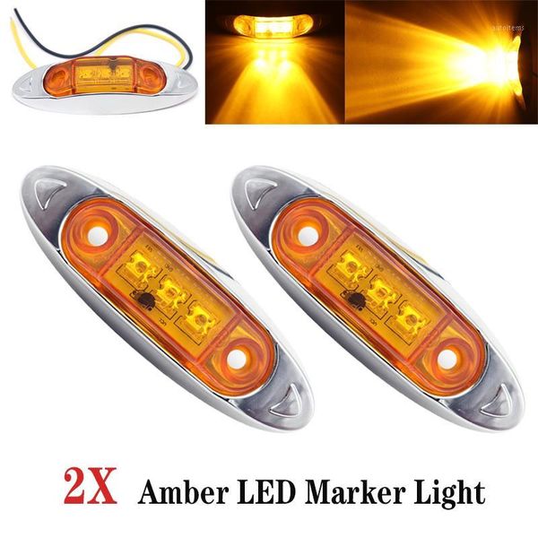 2pcs 3led 12v/24v car trailer truck clear side marker lamp indicator lorry caravan rv turn signal light amber waterproof light1
2pcs 3led 12v/24v car trailer truck clear side marker lamp indicator lorry caravan rv turn signal light amber waterproof light1
