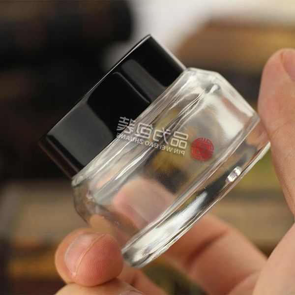 15g 30g 50g clear jar pot- inclined shoulder glass container for wax, oil, cream, cosmetic - travel refillable sample packaging bottle
15g 30g 50g clear jar pot- inclined shoulder glass container for wax, oil, cream, cosmetic - travel refillable sample packaging bottle