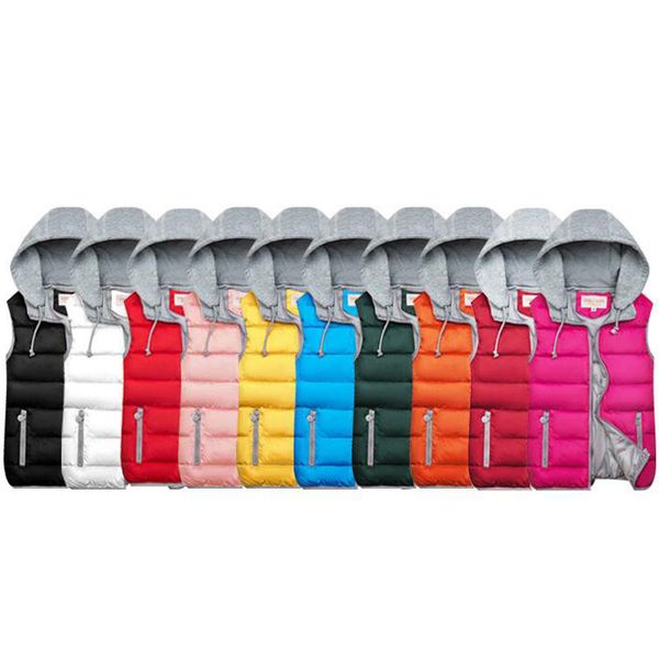 winter children detachable hooded vest candy color teens girls cotton sleeveless vest kids clothes down waistcoat vest y200901, Camo 
winter children detachable hooded vest candy color teens girls cotton sleeveless vest kids clothes down waistcoat vest y200901, Camo