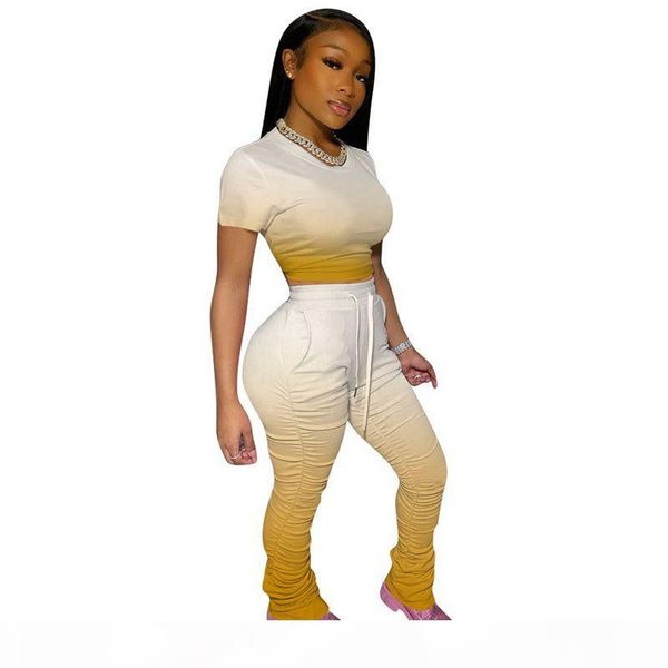 gradient two piece set women tracksuit summer clother crop and stacked leggings pants 2 piece outfits suits matching sets, White
gradient two piece set women tracksuit summer clother crop and stacked leggings pants 2 piece outfits suits matching sets, White