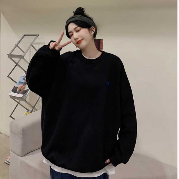 autumn winter women's hoodies loose design long-sleeved plus velvet fashion round neck lazy style casual pullover female, Black
autumn winter women's hoodies loose design long-sleeved plus velvet fashion round neck lazy style casual pullover female, Black