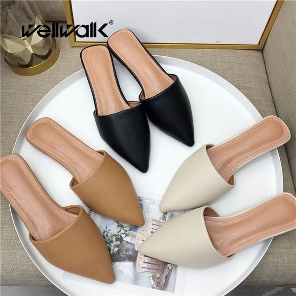 flat mule women comfy shoes pointed slides autumn easy style mothers day slip on flats home shoe casual footwear 2020 new in x1020, Black
flat mule women comfy shoes pointed slides autumn easy style mothers day slip on flats home shoe casual footwear 2020 new in x1020, Black