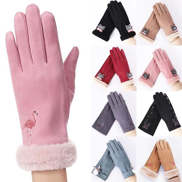 gloves mittens plush cute touch screen double thick warm women driving gloves winter cashmere wrist 1pair new female korean, Blue;gray
gloves mittens plush cute touch screen double thick warm women driving gloves winter cashmere wrist 1pair new female korean, Blue;gray