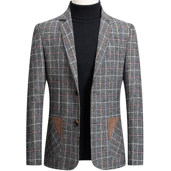 2020 new men's blazer male coat british plaid autumn spring slim business casual blazer men brand clothing outwear coat bf3012, White;black
2020 new men's blazer male coat british plaid autumn spring slim business casual blazer men brand clothing outwear coat bf3012, White;black