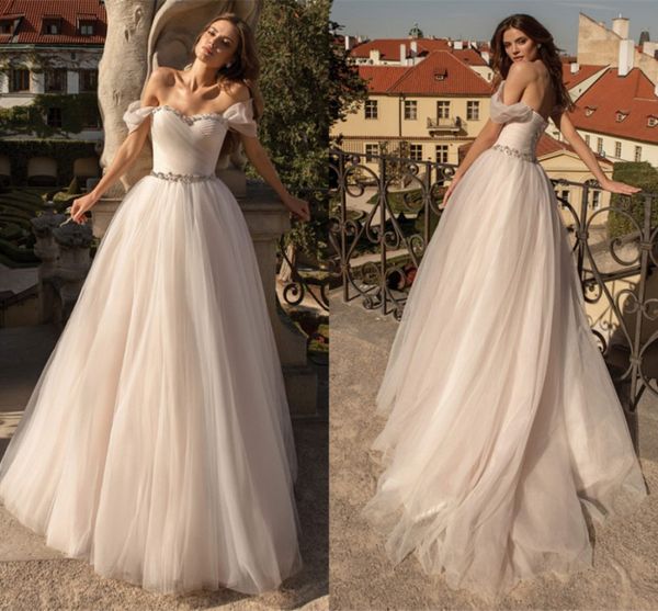 elegant wedding dresses off the shoulder beaded tulle boho a-line bridal gowns 2021 vestido de noiva lace up back, White
elegant wedding dresses off the shoulder beaded tulle boho a-line bridal gowns 2021 vestido de noiva lace up back, White