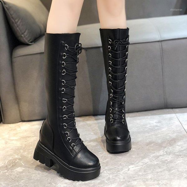 boots height increasing pu leather shoes drop chunky platform knee high women winter thick bottom punk woman1, Black
boots height increasing pu leather shoes drop chunky platform knee high women winter thick bottom punk woman1, Black