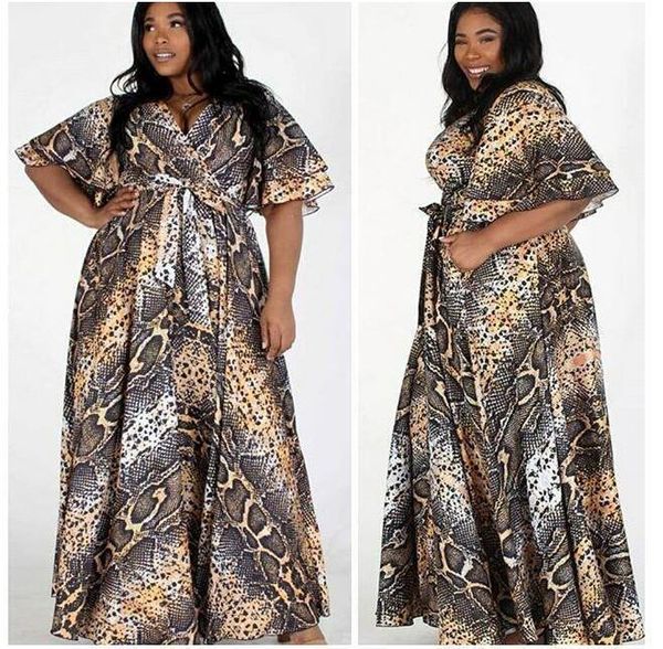 plus size women's short sleeve loose plain maxi dresses casual long snakeskin oversized dresses drop shipping, Black;gray
plus size women's short sleeve loose plain maxi dresses casual long snakeskin oversized dresses drop shipping, Black;gray