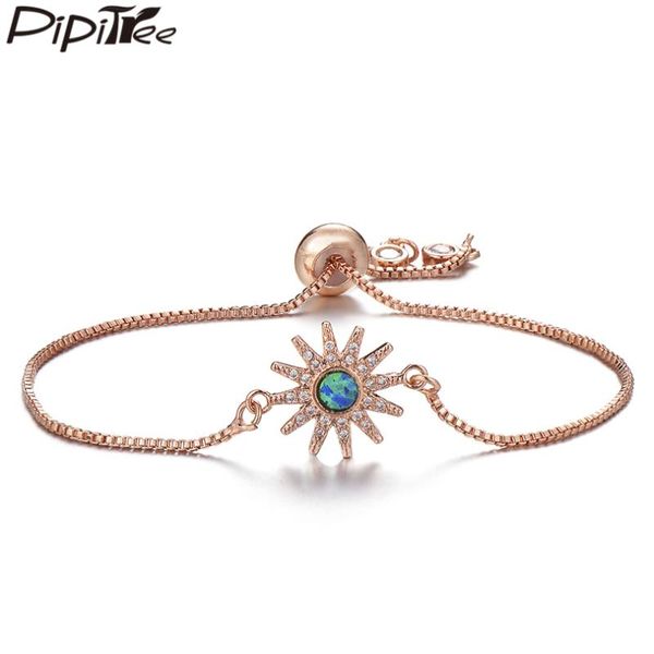 pipitree shiny blue opal sun bracelet copper adjustable chain full micro pave cubic zirconia bracelets for women fashion jewelry, Golden;silver
pipitree shiny blue opal sun bracelet copper adjustable chain full micro pave cubic zirconia bracelets for women fashion jewelry, Golden;silver
