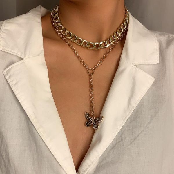 pendant necklaces sweet butterfly girl necklace women polishing chain long china fashion accessories birthday gift aesthet, Silver
pendant necklaces sweet butterfly girl necklace women polishing chain long china fashion accessories birthday gift aesthet, Silver