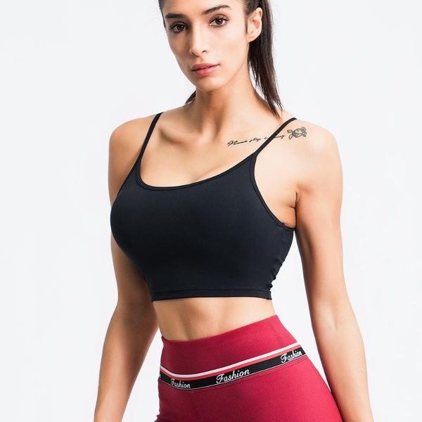 ec.ms sports yoga bra fashion thin straps u collar low cutter light support pullover fitness athletic exercise sports bra, White;black
ec.ms sports yoga bra fashion thin straps u collar low cutter light support pullover fitness athletic exercise sports bra, White;black