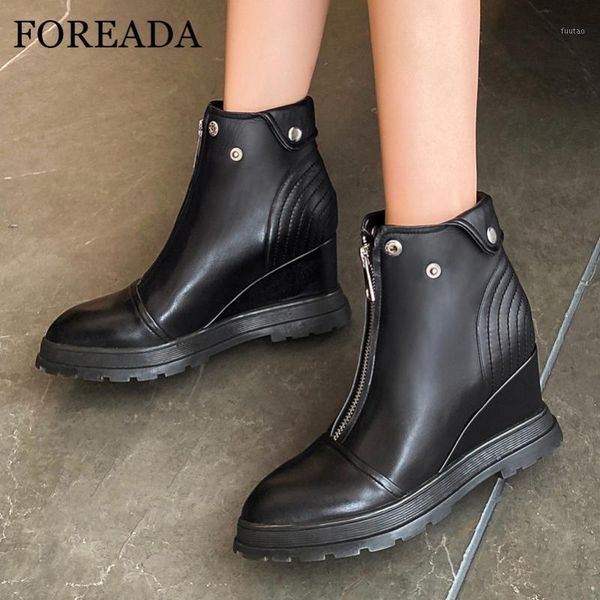foreada pointed toe ankle boots real leather high heel short boots woman platform wedges heel zipper button female shoes1, Black
foreada pointed toe ankle boots real leather high heel short boots woman platform wedges heel zipper button female shoes1, Black