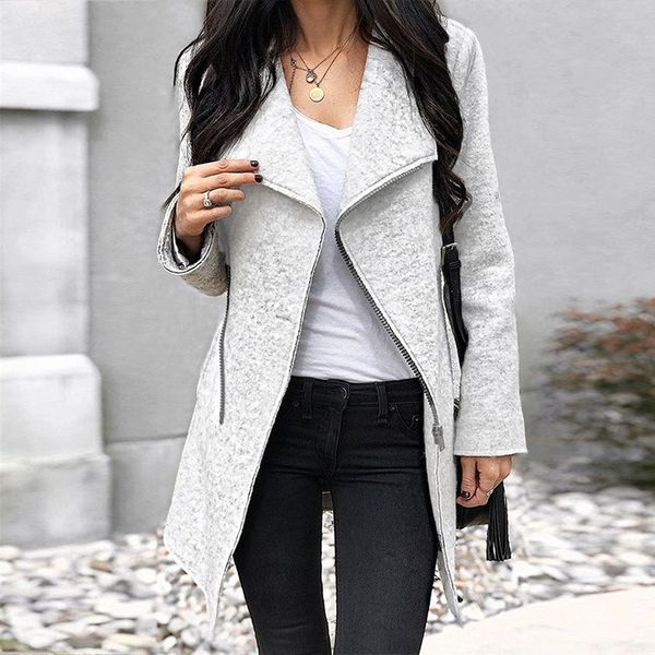 gray long slim coat women spring 2021 long sleeve coat female jumper winter irregular zipper outwear ladies coat wholesalex1020, Black
gray long slim coat women spring 2021 long sleeve coat female jumper winter irregular zipper outwear ladies coat wholesalex1020, Black