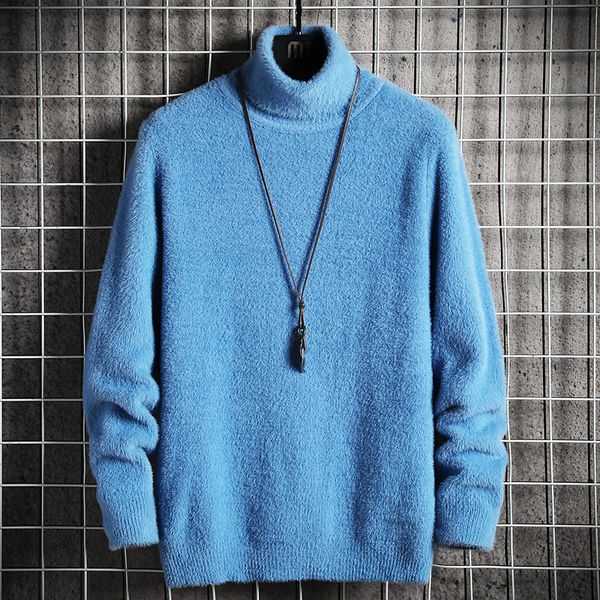marchwind sweater men's winter mink cashmere pullovers casual high neck soft warm jumper autumn mohair sweaters pull, White;black
marchwind sweater men's winter mink cashmere pullovers casual high neck soft warm jumper autumn mohair sweaters pull, White;black