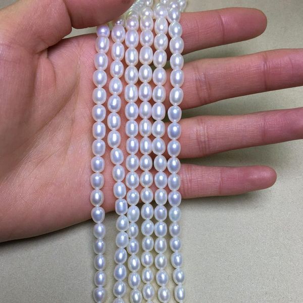 chains freshwater pearl necklace rice shape with size 5.5-6mm loose strands for diy jewelry accessories, Silver
chains freshwater pearl necklace rice shape with size 5.5-6mm loose strands for diy jewelry accessories, Silver