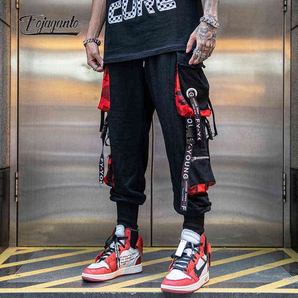 fojaganto spring men cargo pants hip hop letter ribbons joggers pockets tactical casual sweatpants male street trousers 0124, Black
fojaganto spring men cargo pants hip hop letter ribbons joggers pockets tactical casual sweatpants male street trousers 0124, Black