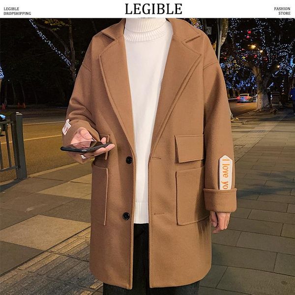 winter jacket mens turn down collar loose wool coats men casual long coat men solid wool jacket, Black
winter jacket mens turn down collar loose wool coats men casual long coat men solid wool jacket, Black