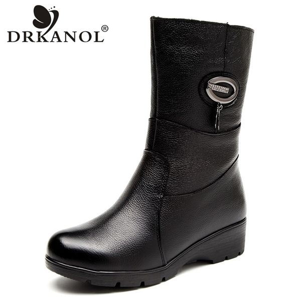 drkanol fashion crystal wedges genuine leather mid calf plush winter warm snow women cotton boots female shoes y200915, Black
drkanol fashion crystal wedges genuine leather mid calf plush winter warm snow women cotton boots female shoes y200915, Black