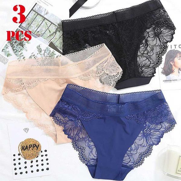 women's panties 3pcs women's plus size lace panty briefs low waist underwear ice silk seamless hollow out lingerie calcinha1, Black;pink
women's panties 3pcs women's plus size lace panty briefs low waist underwear ice silk seamless hollow out lingerie calcinha1, Black;pink