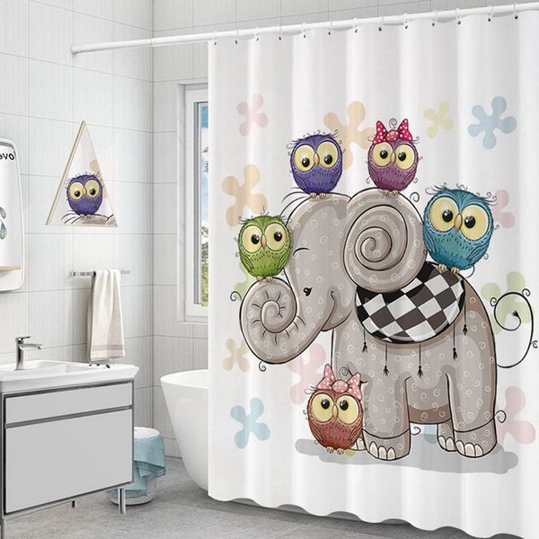 cartoon elephant print shower curtains modern fabric bathroom curtain eco-friendly waterproof polyester washable shower bath curtains
cartoon elephant print shower curtains modern fabric bathroom curtain eco-friendly waterproof polyester washable shower bath curtains