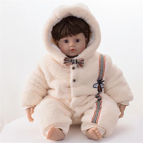 high-end newborn baby clothes lamb wool hooded romper sutumn winter boys and girls thicken warmth one-piece jumpsuit baby sleeping bag, Blue
high-end newborn baby clothes lamb wool hooded romper sutumn winter boys and girls thicken warmth one-piece jumpsuit baby sleeping bag, Blue