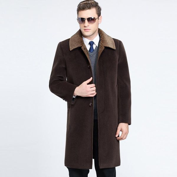 men's wool & blends and old cloth coat lapels, male woolen to keep warm the cold hardiness grandpa man winter, Black
men's wool & blends and old cloth coat lapels, male woolen to keep warm the cold hardiness grandpa man winter, Black