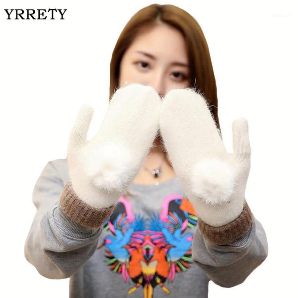 yrrety lovely autumn winter female warm double thicker knit cashmere velvet mittens women hair ball plush glove1, Blue;gray
yrrety lovely autumn winter female warm double thicker knit cashmere velvet mittens women hair ball plush glove1, Blue;gray