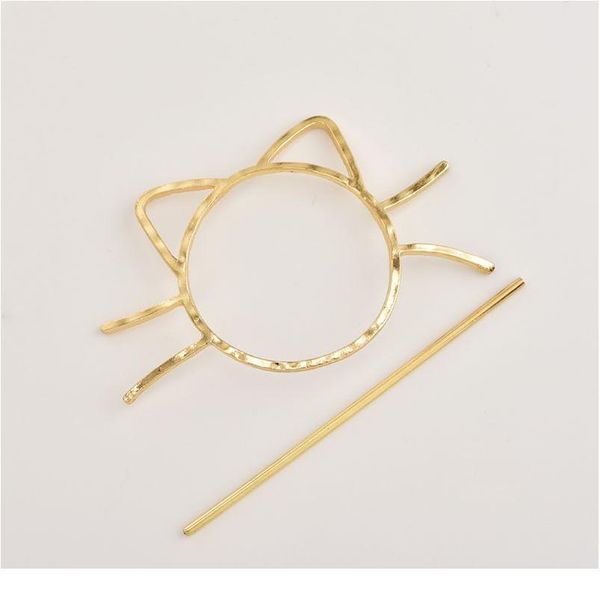 ladies geometric meow cat pierced hair clip cute metallic slide comb hairpin shawl pin brooch styling ponytail holder b wmtzuw, Silver
ladies geometric meow cat pierced hair clip cute metallic slide comb hairpin shawl pin brooch styling ponytail holder b wmtzuw, Silver