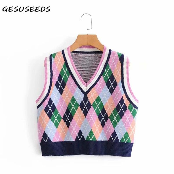 knitted sweater women kawaii sweater fall sleeveless pullover vintage argyle v neck korean pullover women fashion 2020, White;black
knitted sweater women kawaii sweater fall sleeveless pullover vintage argyle v neck korean pullover women fashion 2020, White;black
